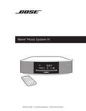 Bose Wave IV Notice D'utilisation