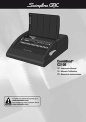 Swingline GBC CombBind C210E Manuel D'utilisation