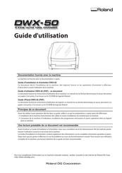 Roland DWX-50 Guide D'utilisation