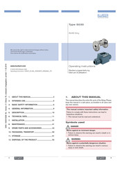 Burkert S030 Manuel D'utilisation