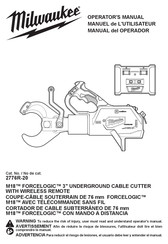 Milwaukee Tool FORCELOGIC M18 2776R-20 Manuel De L'utilisateur