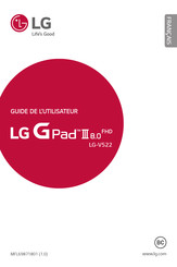 LG G Pad III 8.0 FHD Guide De L'utilisateur