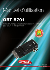 Optex ORT 8791 Manuel D'utilisation