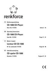 Renkforce CD-1000 Mode D'emploi