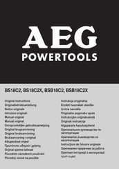 AEG Powertools BSB18C2XLI-X02C Notice Originale