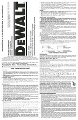 Dewalt DW907 Guide D'utilisation