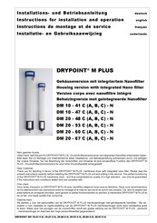 Beko DRYPOINT M PLUS Instructions De Montage Et De Service