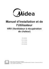 Midea HRV-D1000B Manuel D'installation Et De L'utilisateur