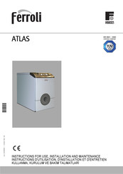 Ferroli ATLAS 62 Instructions D'utilisation, D'installation Et D'entretien