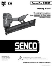 Senco FramePro 702XP Mode D'emploi