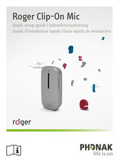 Phonak Roger Clip-On Mic Guide D'installation Rapide