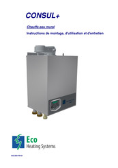 Eco Heating Systems CONSUL+ 55 Instructions De Montage, D'utilisation Et D'entretien