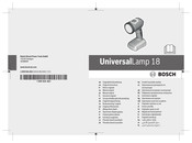 Bosch UniversalLamp 18 Notice Originale
