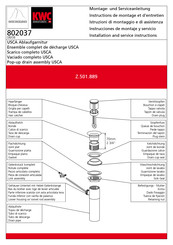 KWC Z.501.889 Instructions De Montage Et D'entretien