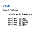 Epson EB-L500 Guide De L'utilisateur