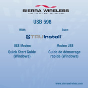 Sierra Wireless TRUInstall USB 598 Guide De Démarrage Rapide