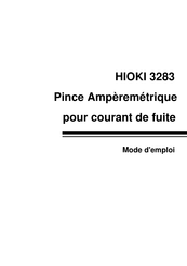 Hioki 3283 Mode D'emploi