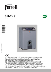Ferroli ATLAS D 63 Instructions D'utilisation, D'installation Et D'entretien