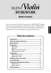 SILENT Violin SV130S Mode D'emploi