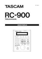 Tascam RC-900 Mode D'emploi