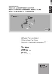 Helios SVR EC 125 Notice De Montage Et D'utilisation