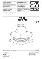 Vortice TRT 150 ED 6P Notice D'emploi Et D'entretien