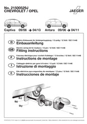 Jaeger 21500529J Instructions De Montage