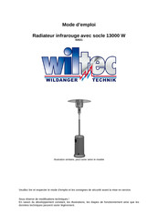 WilTec 63021 Mode D'emploi