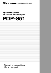 Pioneer PDP-S51 Mode D'emploi