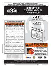 Napoleon GDI-44N Instructions D'installation Et D'opération