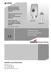 Cooper Crouse-Hinds GHG 525 45 Mode D'emploi