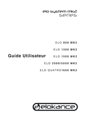 elokance elo system mk2 Série Guide Utilisateur
