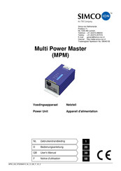 ITW Simco-Ion Multi Power Master Notice D'utilisation