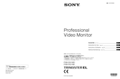 Sony Trimaster EL PVM-2551NB Instructions D'utilisation