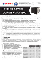 Atlantic COMÈTE 3200 Notice De Montage