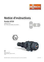 BUSCH Panda ATEX Série Notice D'instructions