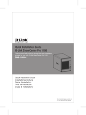 D-Link ShareCenter Pro 1100 Guide D'installation