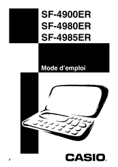 Casio SF-4900ER Mode D'emploi