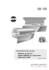 ergoline SUNDASH 32/1 Super Power Instructions De Service