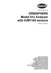 Hach ORBISPHERE 51 Analyzer avec K/M1100 sensors Série Manuel D'utilisation Simplifié