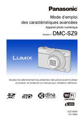 Panasonic Lumix DMC-SZ9 Mode D'emploi