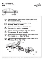 Jaeger 12100546J Instructions De Montage