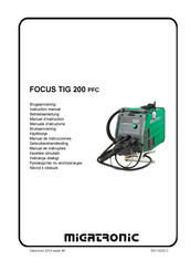 Migatronic FOCUS TIG 200 PFC Manuel D'instruction