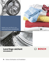 Bosch WVG30461FF Notice D'utilisation Et D'installation