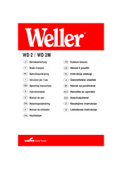 Weller WD 2 Mode D'emploi