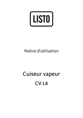 Listo CV L4 Notice D'utilisation