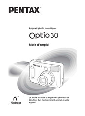 Pentax Optio 30 Mode D'emploi