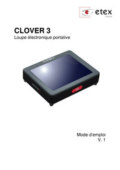 etex CLOVER 3 Mode D'emploi