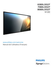 Philips 86BDL3552T/00 Manuel De L'utilisateur