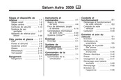 Saturn Astra 2009 Manuel D'utilisation